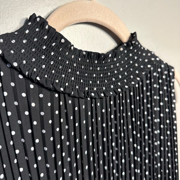 Nanette Lepore Sleeveless Polka Dot Dress sz 10 Classy Preppy Sophisticated NWT - Picture 3 of 13